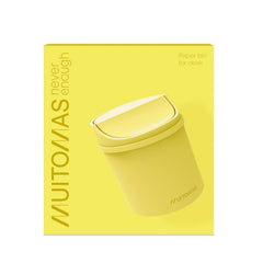 MUITOMAS - Cestino da scrivania giallo