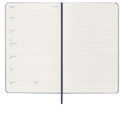 AGENDA SETTIMANALE 2026 BLU COPERTINA RIGIDA LARGE