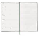 AGENDA SETTIMANALE 2026 VERDE COPERTINA RIGIDA LARGE