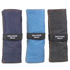 ASTUCCI ARROTOLABILI JEANS CON 24 SCOMPARTI E BUSTINA CON ZIP
