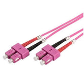 FO PATCHCORD SC TO SC DUPLEX OM4 1M