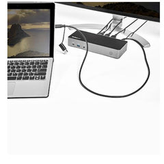 USB-C e USB-A Dock Triplo Monitor HDMI e DP