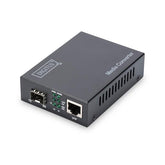 Convertidor de medios DIGITUS, SFP 10/100 / 1000Base-T a SFP Open Slot, Incl. PSU sin módulo SFP Media converter