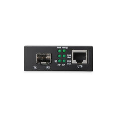 Convertidor de medios DIGITUS, SFP 10/100 / 1000Base-T a SFP Open Slot, Incl. PSU sin módulo SFP Media converter