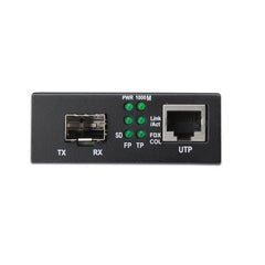 Convertidor de medios DIGITUS, SFP 10/100 / 1000Base-T a SFP Open Slot, Incl. PSU sin módulo SFP Media converter