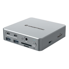 DOCKING STATION 15-in-1 DISPLAYLINK USB 3.2 GEN 2 -- Triple Display, HDMI, DisplayPort, USB-C 10Gbps, USB-A 10Gbps, USB-A 5Gbps, SD, TF/MicroSD, GbE, Audio, DC in, Security Slot