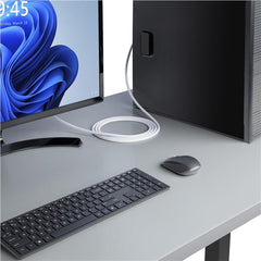 Cavo DisplayPort 1.2 certificato VESA bianco da 1,8 m, 4K 60 Hz, 21,6 Gbps, connettori DP a scatto,
