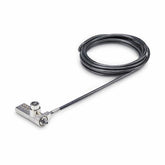Cavo di Sicurezza per Notebook a duplice accesso da 2m, con chiave identica e a combinazione per dispositivi K-Slot, cavo d'acciaio antifurto per laptop