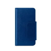 DUOMO - Custodia a libro con chiusura magnetica, slot porta carte colore blu compatibile con gli smartphone fino a 5.8" dimensione display