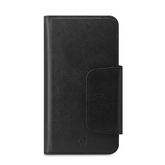 DUOMO - Custodia a libro con chiusura magnetica, slot porta carte colore nero compatibile con gli smartphone fino a 6.5" dimensione display