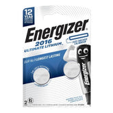 Batteria a bottone CR2016 Ultimate Lithium Performance BP2 3V