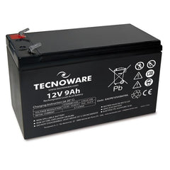 POWER BATTERY TECNOWARE 12V 9AH FASTON 6,3 MM LONG LIFE (24 Mesi di Garanzia)