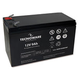 POWER BATTERY TECNOWARE 12V 9AH FASTON 6,3 MM