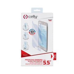 EASYUNI - Vetro 9H con spessore 0.3 mm compatibile con smartphone con display Size 5.5"