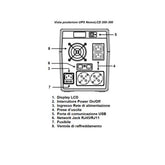 LINE INTERACTIVE CON DISPLAY LCD E USB 3000 VA 1200 W 2 IEC + 2 SHUKO