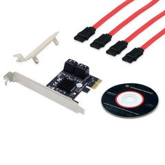 ADATTATORE PCI-e 4-PORTE SATA con Cavo SATA