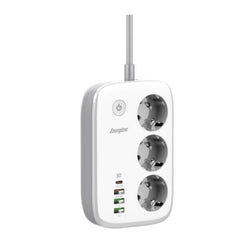 MULTIPRESA 3 SCHUKO + 3 USB + 1 USB-C BIANCA
