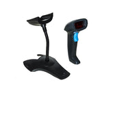 LETTORE CODICI A BARRE LASER WIRELESS CON RICEVITORE USB E SUPPORTO