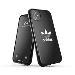 ADIDAS ORIGINALS - Cover in TPU flessibile con bordi rialzati colore nero compatibile con Apple iPhone 12 Mini