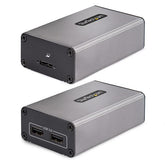 Extender USB 3.0 a 2 Porte su Fibra Multimodale OM3 - LC/LC - Hub 2x USB-A 5Gbps - Resistente Estensore USB su Fibra Ottica fino a 350m - Extender USB Ottico
