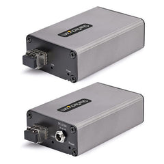 Extender USB 3.0 a 2 Porte su Fibra Multimodale OM3 - LC/LC - Hub 2x USB-A 5Gbps - Resistente Estensore USB su Fibra Ottica fino a 350m - Extender USB Ottico