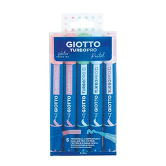 PENNARELLI A DOPPIA PUNTA GIOTTO TURBO PRO COLORI PASTELLO