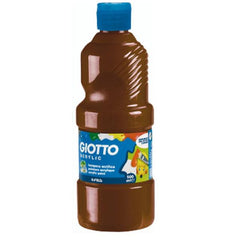 FLACONE 500ML TEMPERA ACRILICA MARRONE