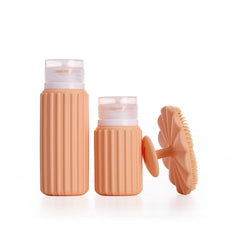 MUITOMAS - Kit flaconcini da viaggio e spazzola viso peach fuzz