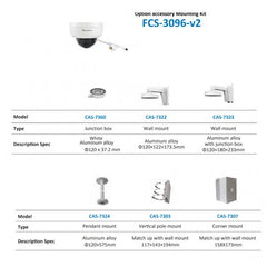 LEVELONE FCS-3096 - TELECAMERA IP GEMINI DOME 8-MP H.265, POE 802.3af, Indoor/Outdoor