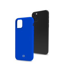 FEELING - Cover morbida in silicone liquido con finitura soft touch e bordi anti scivolo colore blu compatibile con Apple iPhone 11 Pro