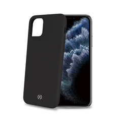 FEELING - Cover morbida in silicone liquido con finitura soft touch e bordi anti scivolo colore nero compatibile con Apple iPhone 11 Pro Max
