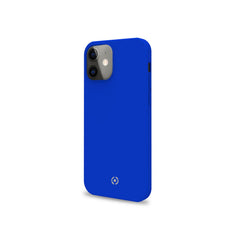 FEELING - Cover morbida in silicone liquido con finitura soft touch e bordi anti scivolo colore blu compatibile con Apple iPhone 12 Mini