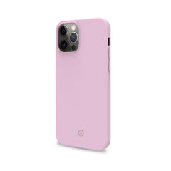 FEELING - Cover morbida in silicone liquido con finitura soft touch e bordi anti scivolo colore rosa compatibile con Apple iPhone 12 Pro Max