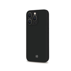 FEELING - Cover morbida in silicone liquido con finitura soft touch e bordi anti scivolo colore nero compatibile con Apple iPhone 13 Pro