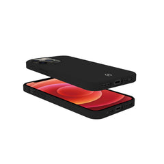 FEELING - Cover morbida in silicone liquido con finitura soft touch e bordi anti scivolo colore nero compatibile con Apple iPhone 13 Pro