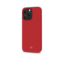 FEELING - Cover morbida in silicone liquido con finitura soft touch e bordi anti scivolo colore rosso compatibile con Apple iPhone 13 Pro Max
