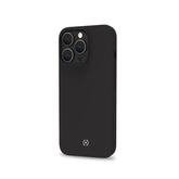 FEELING - Cover morbida in silicone liquido con finitura soft touch e bordi anti scivolo colore nero compatibile con Apple iPhone 14 Pro