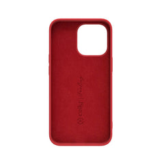 FEELING - Cover morbida in silicone liquido con finitura soft touch e bordi anti scivolo colore rosso compatibile con Apple iPhone 14 Pro Max