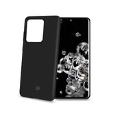 FEELING - Cover morbida in silicone liquido con finitura soft touch e bordi anti scivolo colore nero compatibile con Samsung Galaxy S20 Ultra