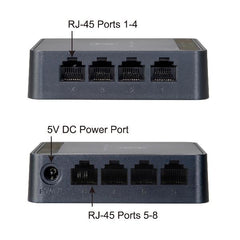 LEVELONE FEU-0812 - SWITCH 8-PORTE 10/100