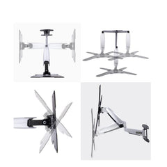 Staffa per TV a parete, supporto per TV VESA orientabile per display da 23" a 55", Brac