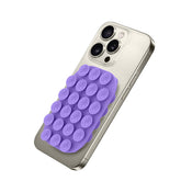 FIXSQUARE- Ventosa d applicare sul retro dello smartphone, utilizzo video e selfie, materiale silicone, tenuta forte, forma quadrata