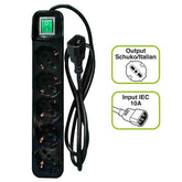 POWER CLEANER 5: INGRESSO IEC - 5 USCITE ITALIA/SCHUKO - TOGETHER ON