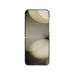 FOLDING - Cover in TPU composta da scocca anteriore e posteriore, effetto pelle sintetica colore nero compatibile Samsung Galaxy Z Flip 7 FE/ Z Flip 6/ Z Flip 6 Enterprise Edition