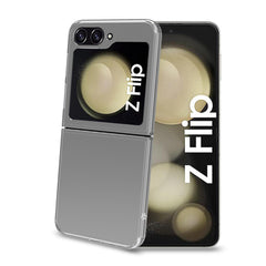 FOLDING - Cover in TPU composta da scocca anteriore e posteriore trasparente compatibile con Samsung Galaxy Z Flip 7 FE/ Z Flip 6/ Z Flip 6 Enterprise Edition