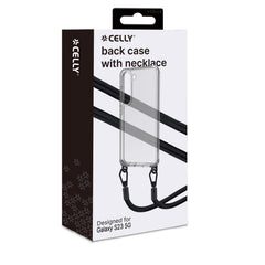 FREEDOM CASE - Cover trasparente in TPU incluso nella confezione laccio collo colore nero per Samsung Galaxy S23 5G/ Galaxy S23 5G Enterprise Edition