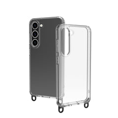 FREEDOM CASE - Cover trasparente in TPU incluso nella confezione laccio collo colore nero per Samsung Galaxy S23 5G/ Galaxy S23 5G Enterprise Edition