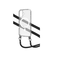 FREEDOMMAG - Cover trasparente compatibile con la tecnologia Magsafe, laccio da collo incluso con ganci in metallo removibili compatibile con Apple iPhone 16
