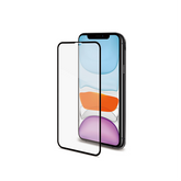 FULLGLASS - Vetro 9H con bordo colorato nero compatibile con Apple iPhone 11