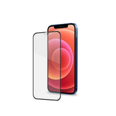 FULLGLASS - Vetro 9H con bordo colorato nero compatibile con Apple iPhone 12 Mini